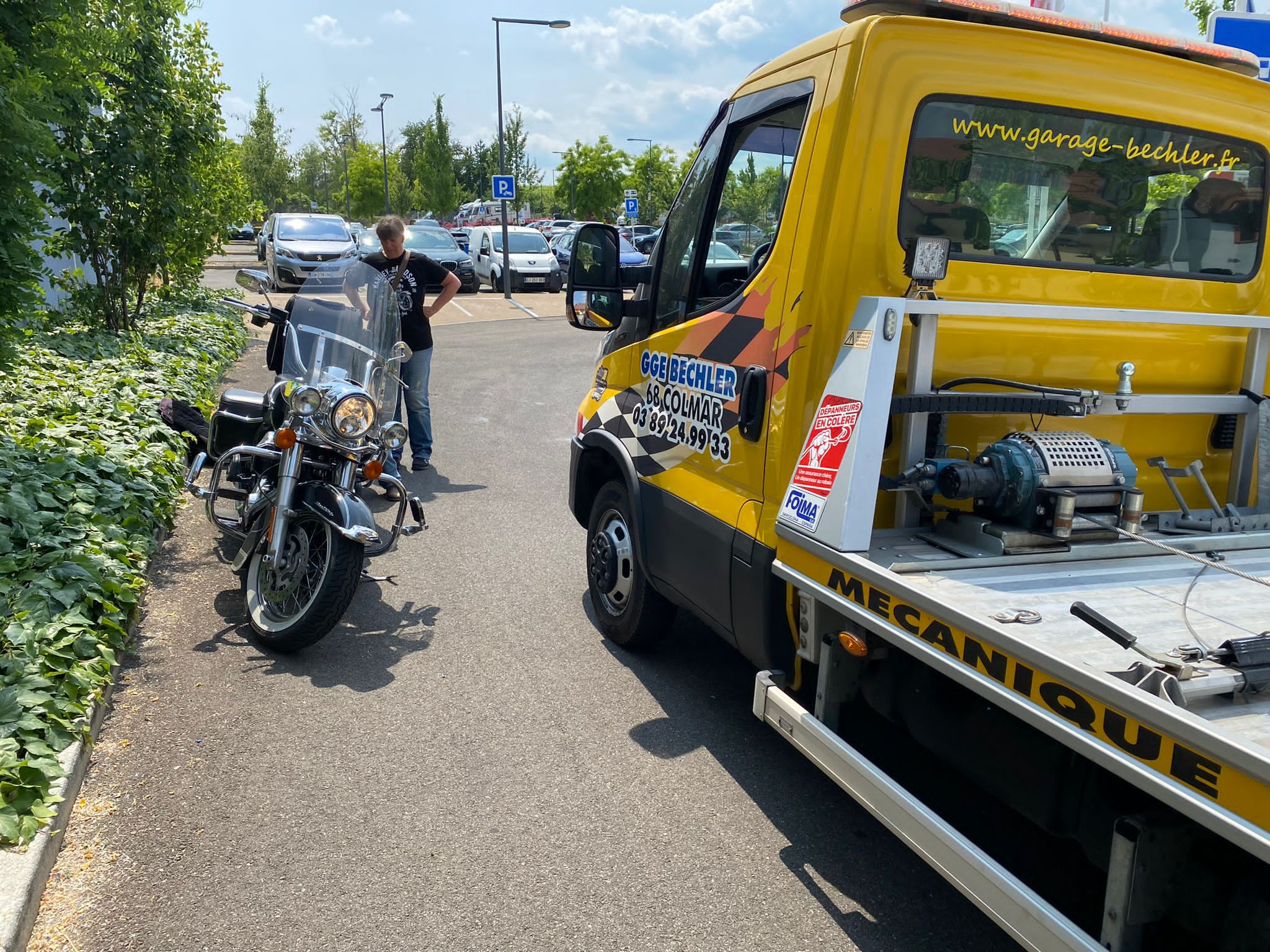 Dépannage de véhicules : VL, électrique, utilitaire, moto, remorque, camping-car près de Colmar et Mulhouse Sélestat 1